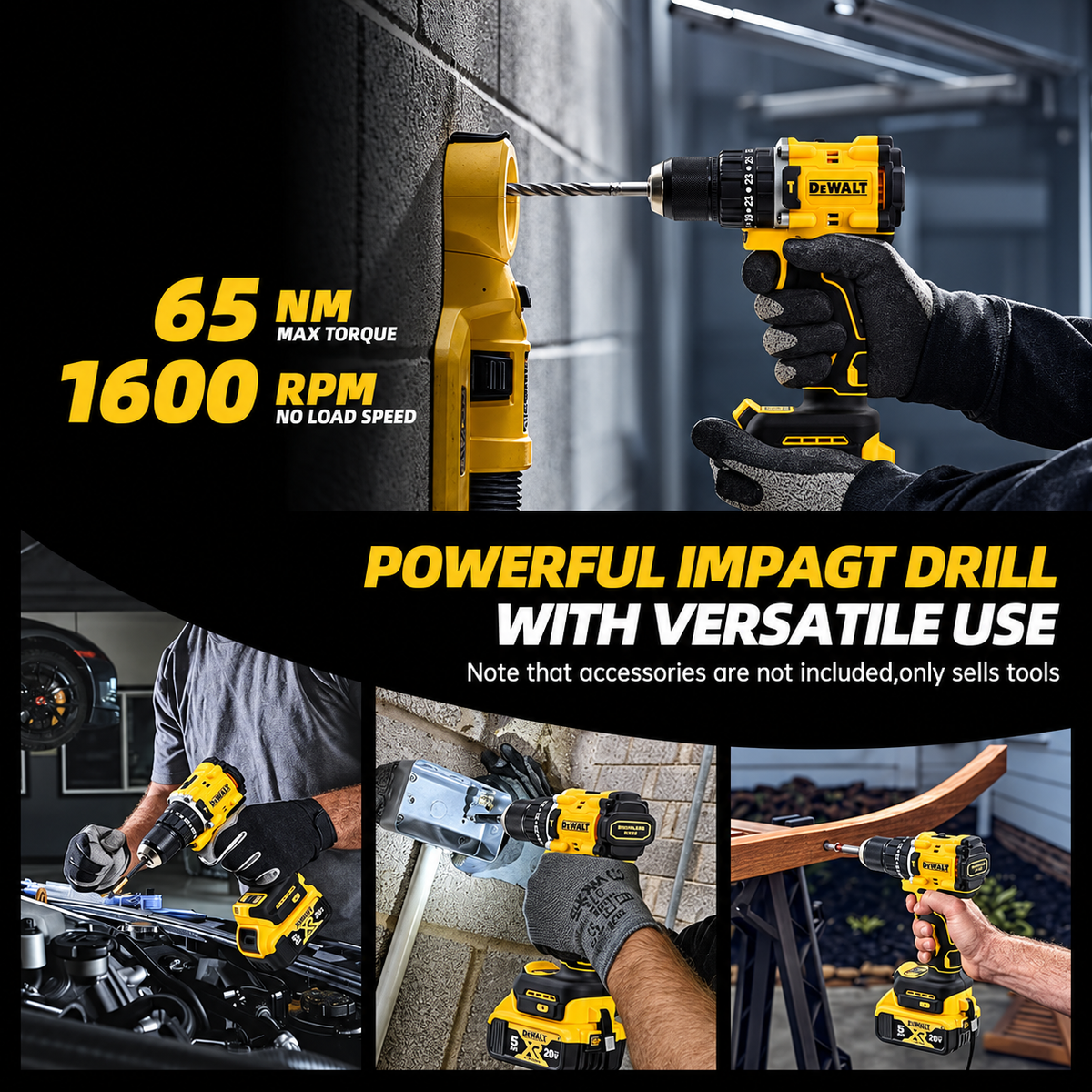 DEWALT DCD805 20V Brushless Cordless Hammer Drill/Driver