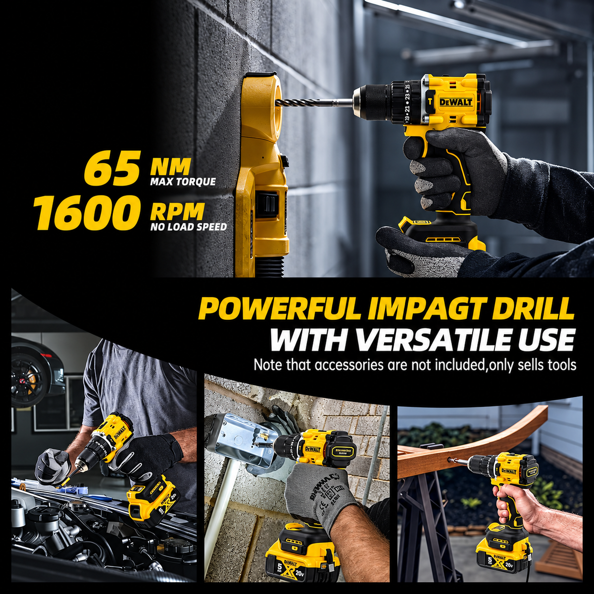 DEWALT DCD805 20V Brushless Cordless Hammer Drill/Driver